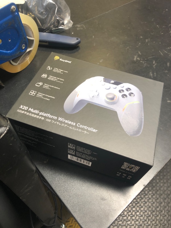 Photo 1 of EasySMX X20 Wireless Gaming Controller with RGB Backlit, 2-Stage Hall Effect Stick, 1000Hz Polling Rate, 6-Axis Gyro on Multi-Platform, Mech Buttons- Compatible with PC/Switch/Steam/Android