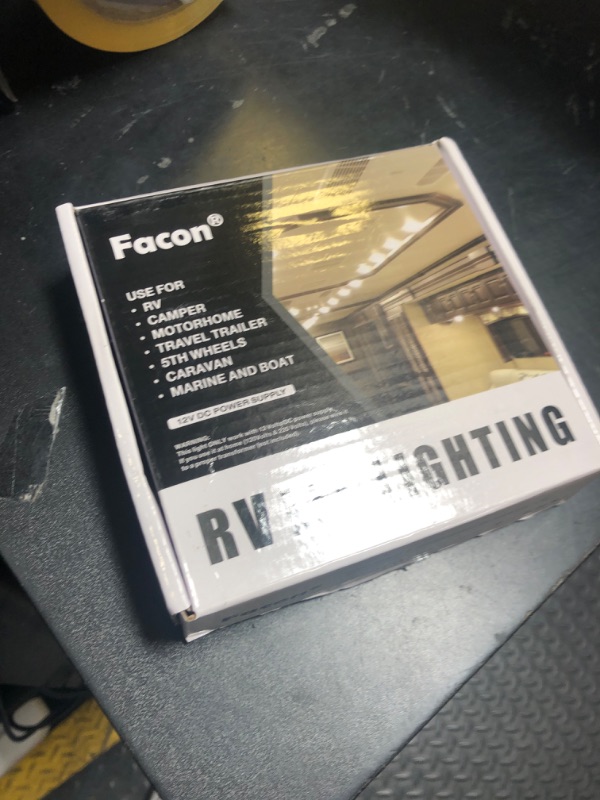 Photo 1 of Facon 12V RV Interior Ceiling Light with Switch and Motion Sensor Function, LED RV Puck Light, 12Volts Interior Light for RV Motorhomes Camper Caravan Trailer Boat