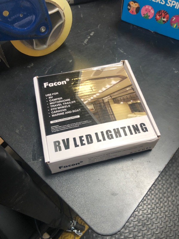 Photo 1 of Facon 12V RV Interior Ceiling Light with Switch and Motion Sensor Function, LED RV Puck Light, 12Volts Interior Light for RV Motorhomes Camper Caravan Trailer Boat