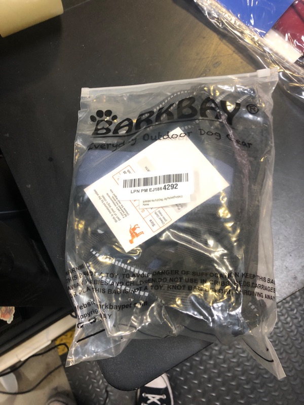 Photo 1 of BARKBAY Dog Harness No Pull with ID Tag Pocket - Heavy Duty, Reflective, Easy Control for Large Dogs (NAVY,L)