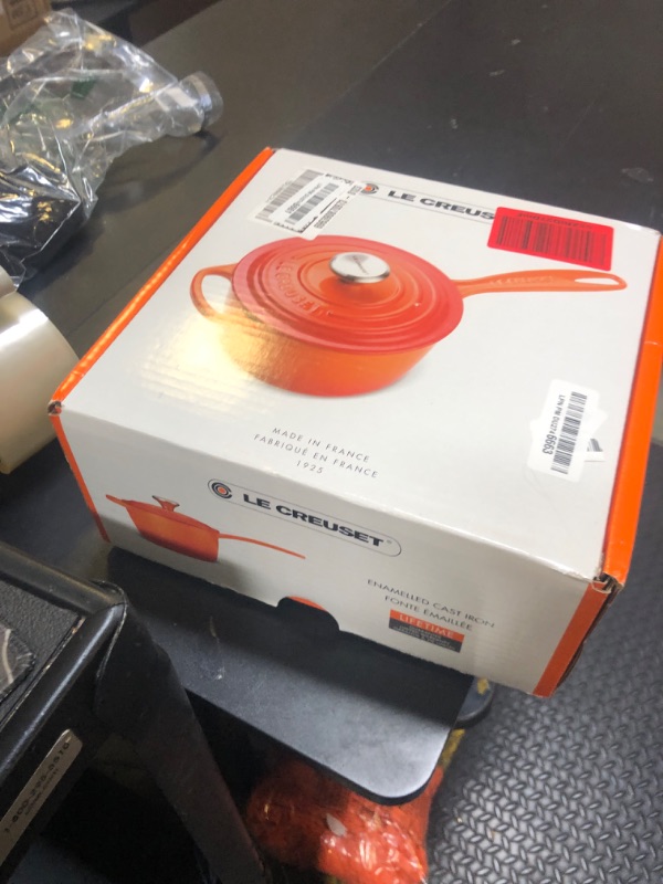 Photo 1 of Le Creuset Enameled Cast Iron Signature Saucepan, 1.75 qt., White