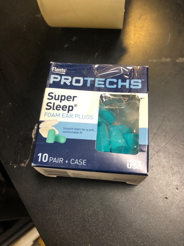 Photo 1 of Flents Super Sleep Comfort Foam Ear Plugs/Earplugs | 10 Pair | Case Included | NRR 29 | Made in The USA