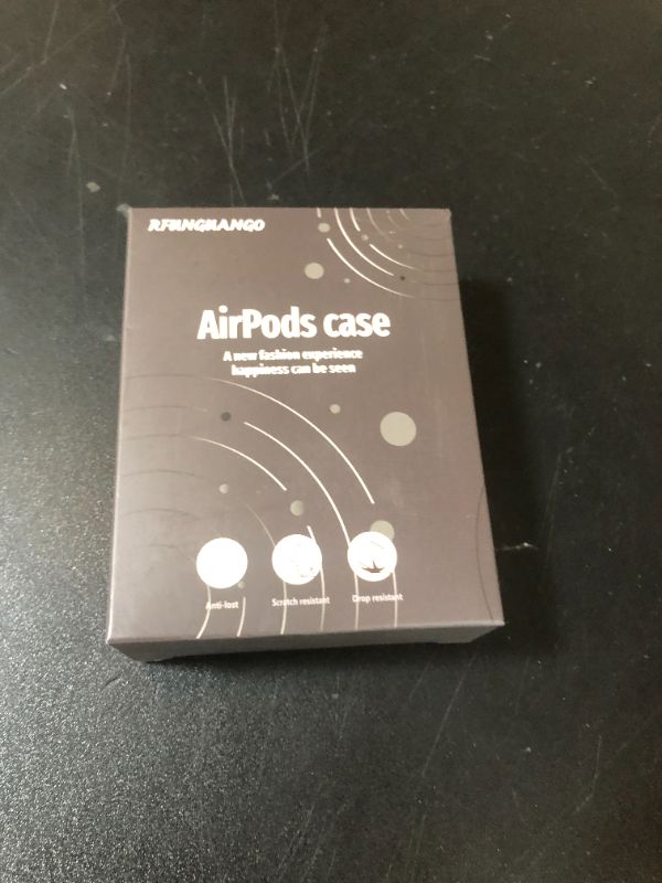Photo 1 of RFUNGUANGO for Airpod Pro Case (2023/2022/2019) with Lock, Carbon Fiber Black Airpods Pro 2nd Generation/1st Generation Case (USB-C/Lightning Cable) Black Switch