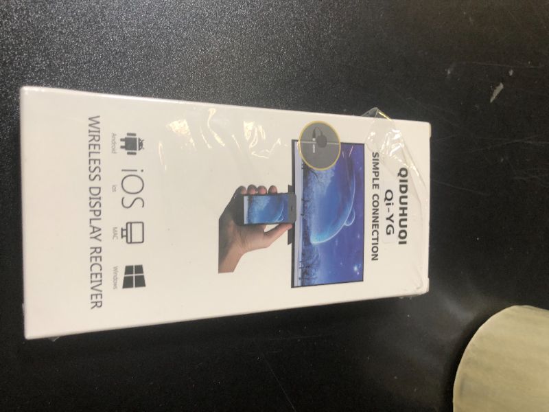 Photo 1 of 4K Miracast dongle,Screen mirroring Adapter for tv for i-OS/Android/Windows/i-Phone/Tablet L-aptop to H-DTV Monitor Projector, Support Air-Play DLNA Miracast (Black Letter Pattern)
