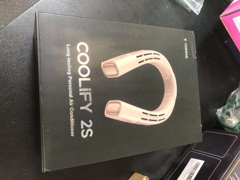 Photo 1 of TORRAS COOLiFY 2S Neck Fan [2025 Upgraded], 28H Extended Battery Life, Neck Fans that Blow Cold Air, Neck Air Conditioner, Cooling Neck Fan for Work, Hiking, Travel. Gift for Women, Mom, Apricot