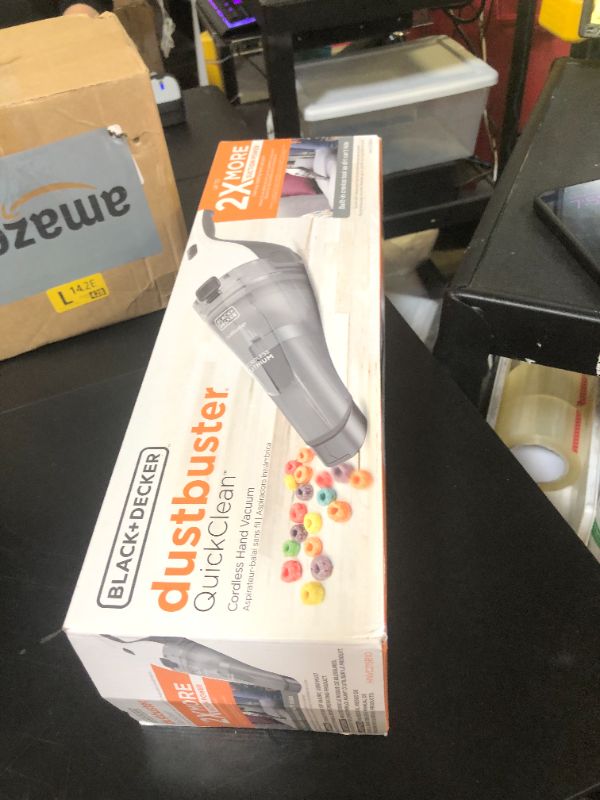 Photo 1 of BLACK+DECKER dustbuster QuickClean Cordless Handheld Vacuum (HNVC215B10)