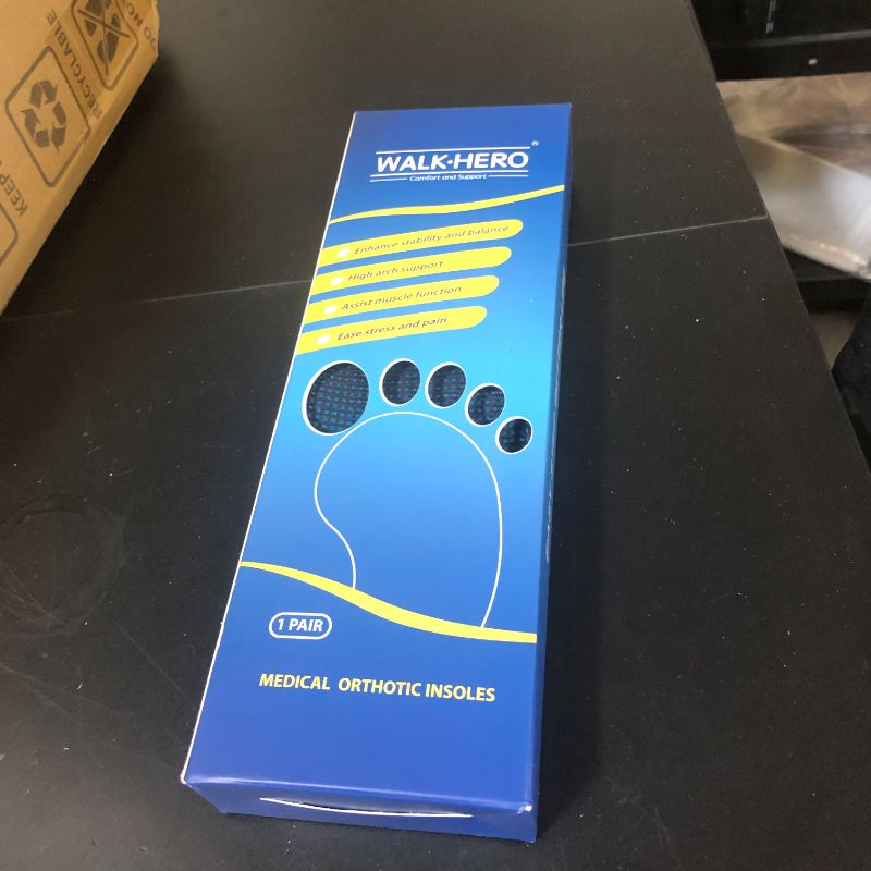 Photo 1 of Plantar Fasciitis Insoles for Men Women - Orthotics Inserts, Shoe Insoles Arch Support Flat Feet Inserts Work Boot Insoles for Standing All Day (Mens 10-10 1/2 | Womens 12-12 1/2)