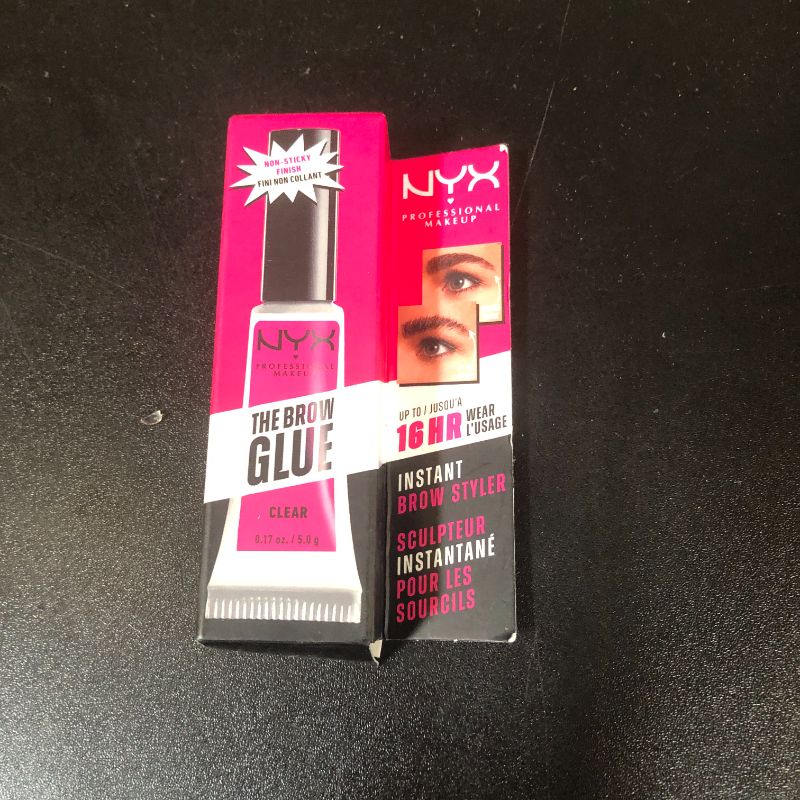 Photo 1 of NYX PROFESSIONAL MAKEUP The Brow Glue, Extreme Hold Eyebrow Gel - Clear