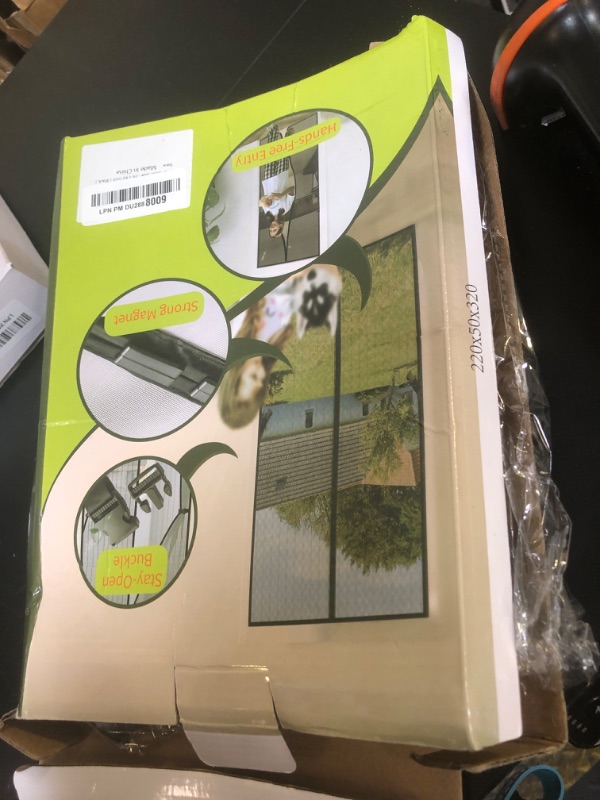 Photo 1 of Magnetic Screen Door - Fit for Door Size:36 x 82 Inch, Screen Itself Size:38"x83", Hands Free Mesh Partition,Heavy Duty Curtain Keeps Bugs Out, Frame Hook & Loop, Pet and Kid Friendly