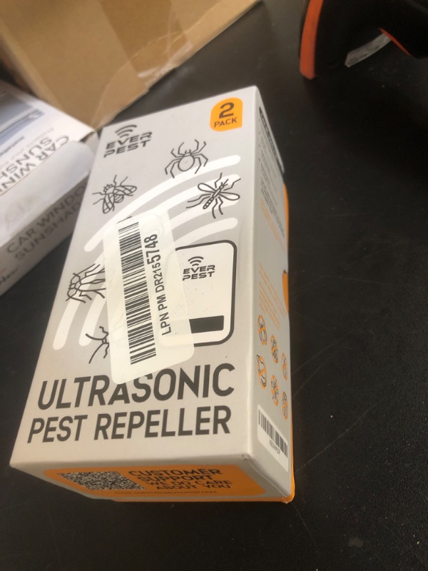 Photo 1 of Ultrasonic Pest Control Repeller Plug in 2 Pack Repellent - Get Rid of Mosquito, Mice, Cockroach Spider Bed Bug Squirrel Fly Wasp Ant Mice Indoor, Outdoor, Patio Home Roach Infestation