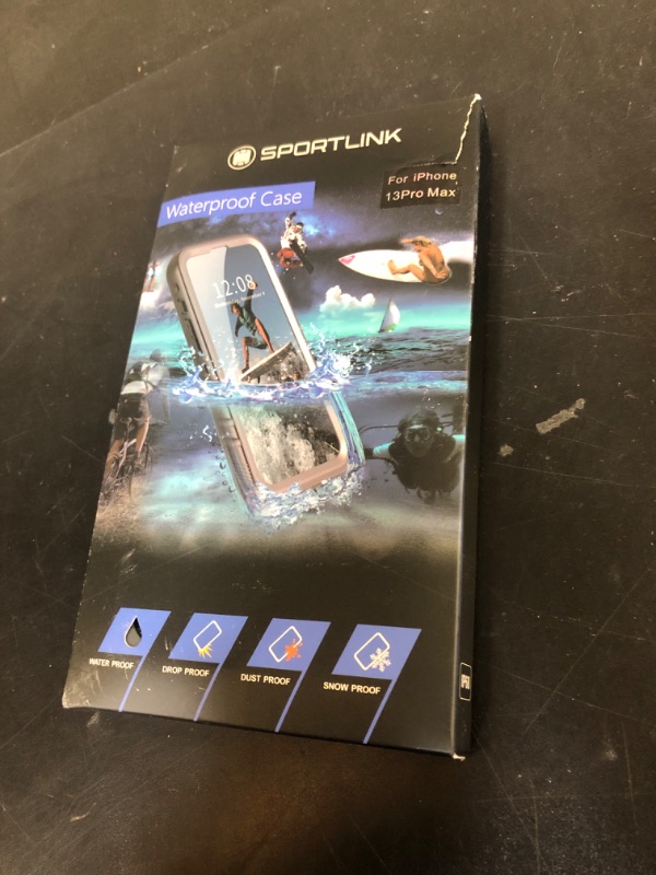 Photo 1 of SPORTLINK for iPhone 13 Pro Max Waterproof Case Dustproof Shockproof with Built-in Screen Protector,IP68 Underwater Dropproof Full Body Sealed Protective Cover for iPhone 13 Pro Max 6.7 Inch (Black)