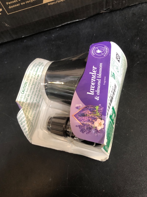 Photo 1 of Air Wick Essential Mist Starter Kit, Diffuser + 1 Refill, Lavender and Almond Blossom, Air Freshener, Essential Oils
