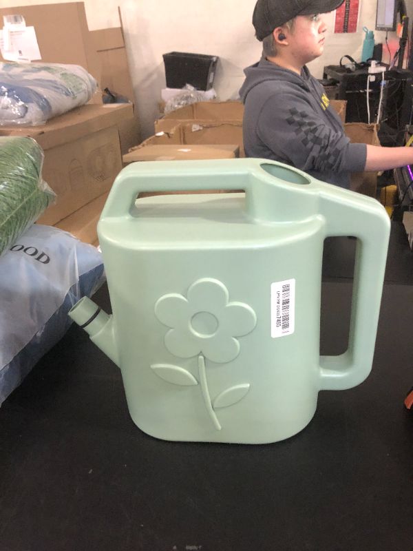 Photo 1 of 2 Gallon Watering Can for Indoor Plants, Garden Watering Cans for Outdoor Plant House Flower, Modern Plant Watering Can Large Long Spout with Sprinkler Head