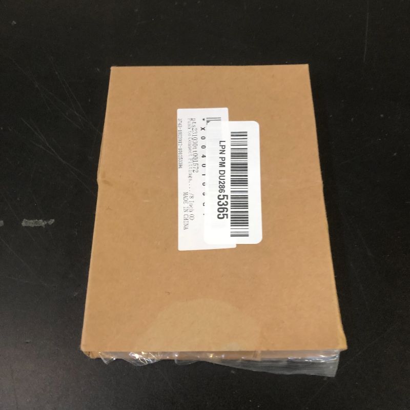 Photo 1 of PATIKIL Push to Connect Fittings, 12 Pack Air Line Pneumatic Fittings Quick Release Tee Connectors, White, 1/8 Inch OD