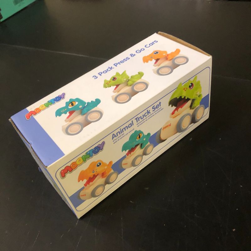 Photo 1 of MOONTOY Baby Car Dinosaur Toys for 1 2 Year Old Boy Press and Go Cars for Toddlers 1-3, Push Go Dino Cars Toddler Toys Age 1-2 0-2 Baby Toys 12-18 Months Easter Basket Stuffers 1st Birthday Gifts