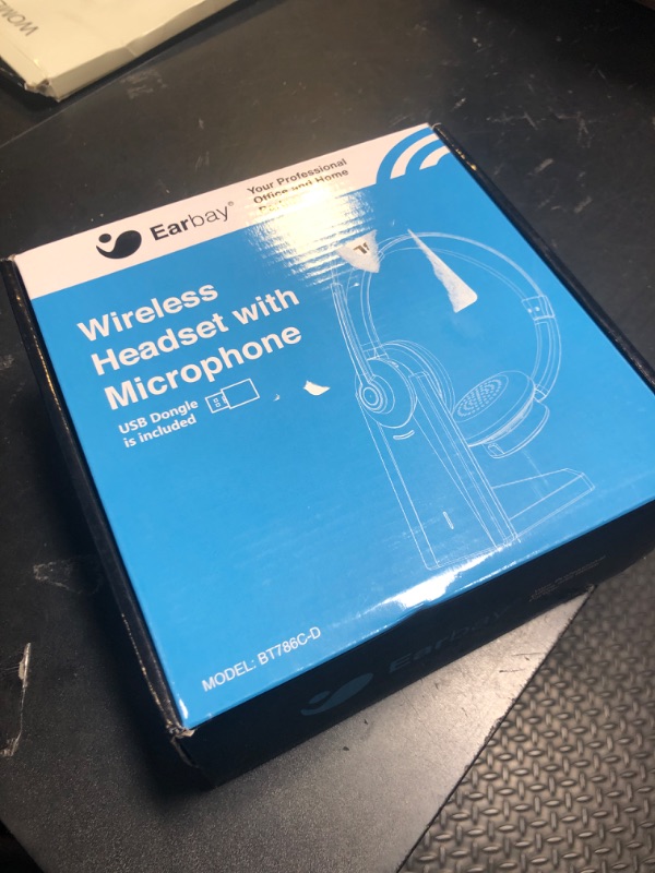 Photo 1 of Wireless Headset, Bluetooth Headset with Microphone Noise Canceling & USB Dongle, Wireless Headphones with Mic Mute & Charging Dock for PC Computer Cell Phone Remote Work Office Zoom Meetings Call