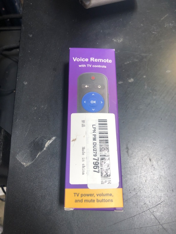 Photo 1 of Voice Remote Replacement - for Roku Streaming Player, roku Stick, roku TV and roku Audio - 4 app Shortcuts.