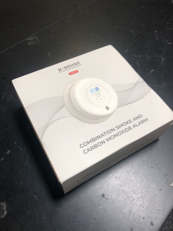 Photo 1 of X-Sense  Detector Carbon Monoxide Detector Combo, 10-Year Battery Smoke Detector with Display, Standalone Model SC01, Single Pack