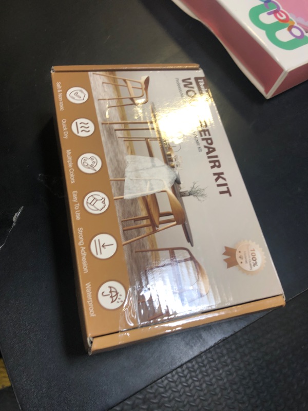 Photo 1 of Laminate Floor Repair Kit with Heat Pen,Touch Up Marker Cover Scratches 6 Color Wood Vinyl Floor Furniture Repair Kit Linoleum Repair Hard Wax,Stains, Cracks, Holes for Door, Cabinet, Table.