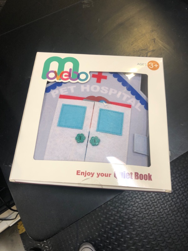 Photo 1 of MOVEBO-Quiet Book for Toddlers Interactive Felt Busy Book for 3-Year-Old Boys and Girls Best Travel Toy and Educational Gift(Pet Hospital Theme)