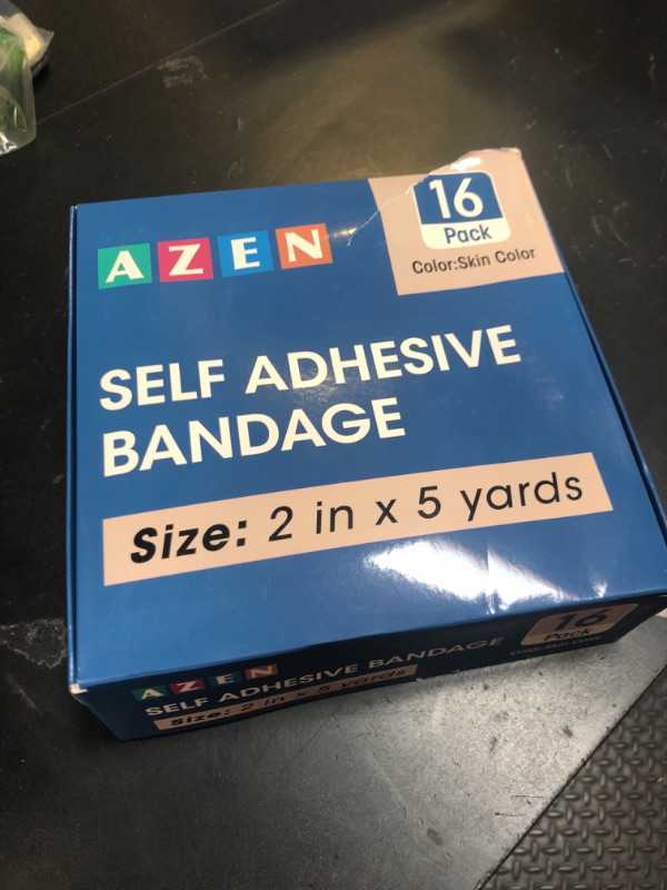 Photo 1 of AZEN 16 Pack Self Adhesive Bandage Wrap, 2" X 5 Yards Elastic Cohesive Bandage Wrap, Skin Color Athletic Tape, Vet Wrap, Ankle Tape, Tattoo Grip Tape Wrap