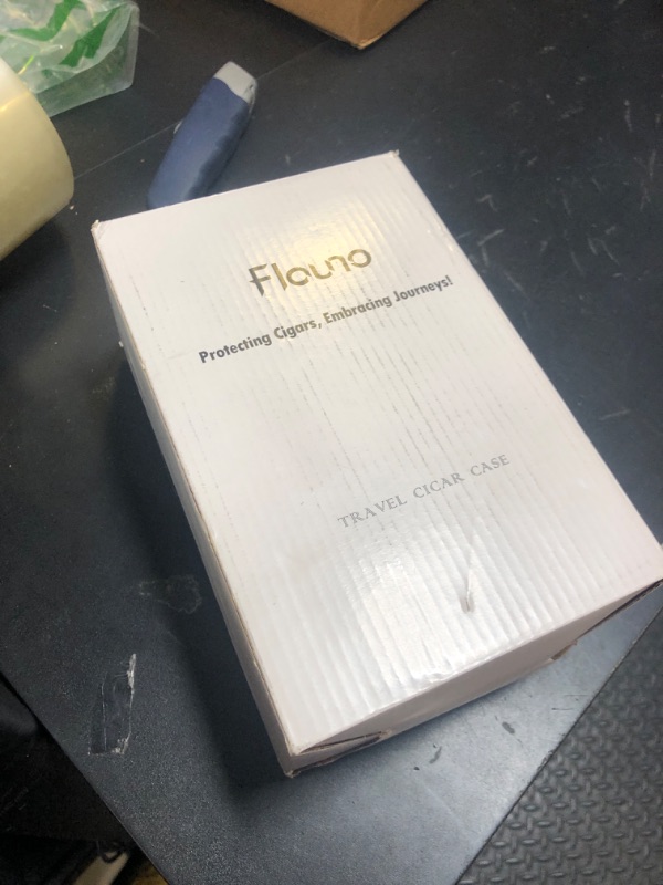 Photo 1 of Flauno Travel Cigar Humidor Case - Portable Cigar Box with Humidifier Disc & Cigar Cutter | Waterproof | Airtight | Durable (Holds up to 10 Cigars)
