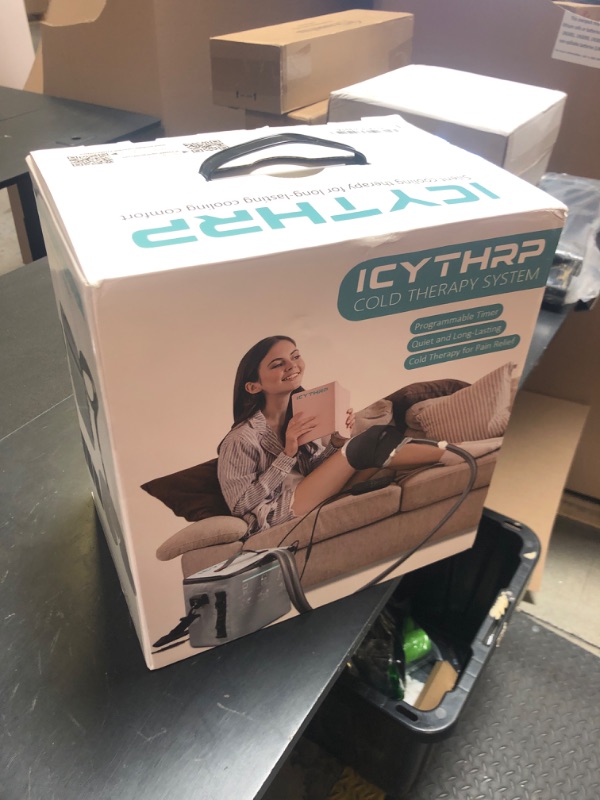 Photo 1 of ICYTHRP Cold Therapy Machine with Programmable Timer, Portable Ice Machine for Knee After Surgery, Knee Replacement Recovery System for Pain Relief w/Compression Pad for Shoulder, Hip and Ankle