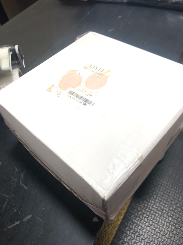 Photo 1 of LIYH 60pcs Pink Plastic Plates with Gold Disposable Plates Includes: 30 Dinner 10.25" and 30 Dessert Plate 7.5" Gold Plastic Baby Shower Plate Set