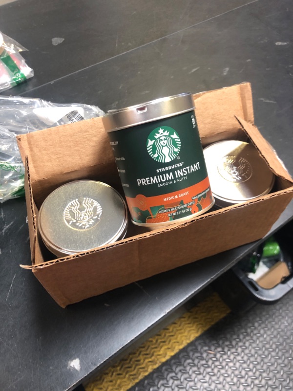 Photo 1 of Starbucks Premium Instant Coffee — Medium Roast — 100% Arabica — 3 Tin (up to 40 cups) EXP MAY 28 2026