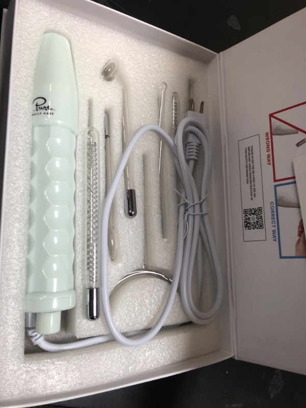 Photo 1 of NuDerma Professional Skin Therapy Wand - Portable Skin Therapy Machine with 6 Neon & Argon Wands – Boost Your Skin – Clear Firm & Tighten