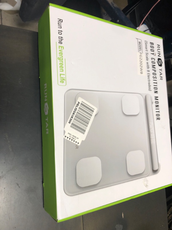 Photo 1 of Runstar Smart Scale for Body Weight and Fat Percentage 8-Electrode, Bathroom Scale FSA or HSA Eligible Digital Handle Display with BMI, Body Fat & Muscle Mass 28 Body Composition and Body Score Report