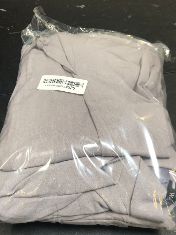 Photo 1 of Linen Suits for Men 3-Piece Casual Summer Beach Wedding Suits Retro Slim Fit Tuxedo Groom Tux Blazer Vest & Pants Gray-XL