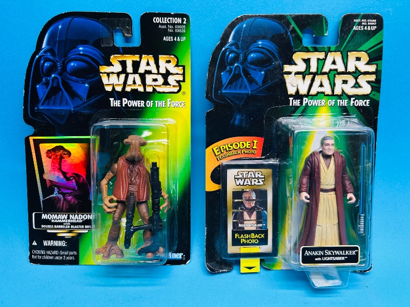 Photo 1 of 195002…2 Star Wars the power of the force figures 1996,1998