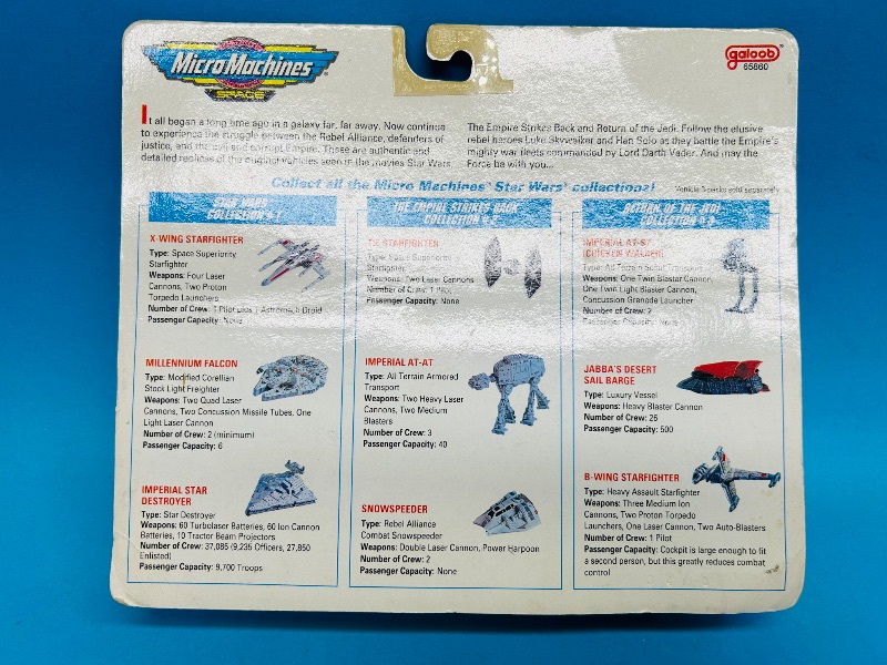 Photo 1 of 195004…vintage 1993 Star Wars Micro Machines space figures 