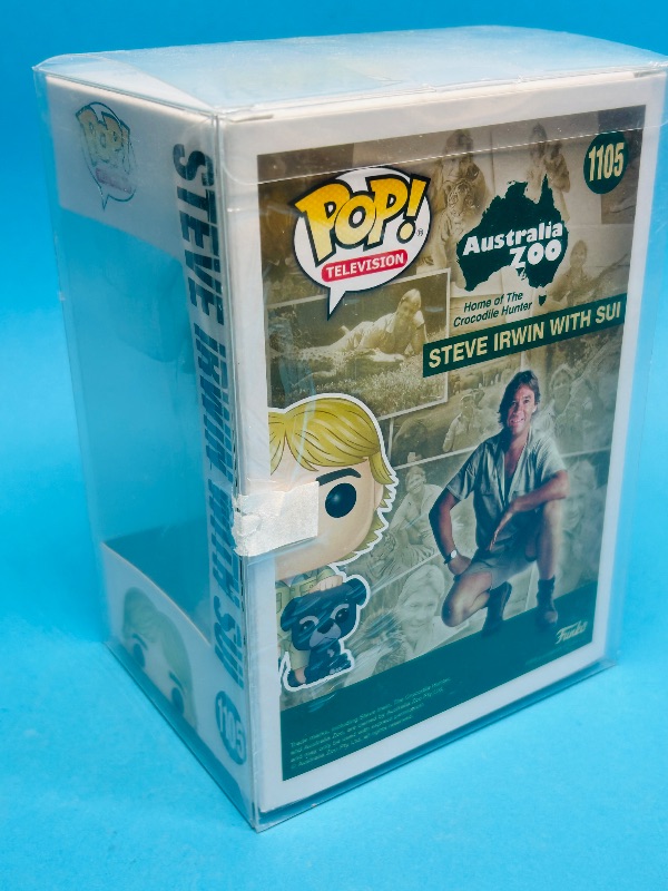 Photo 1 of 195005…Funko Pop Steve Irwin with Sui vinyl figure -Australia Zoo