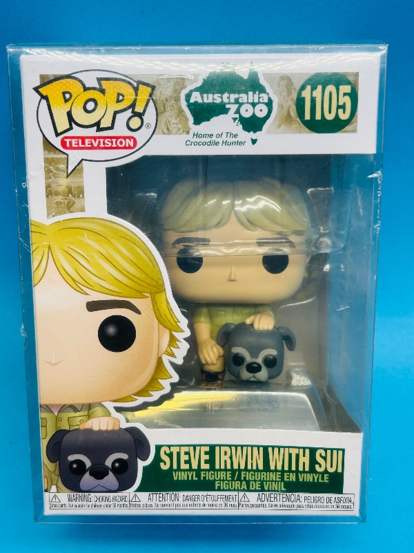 Photo 1 of 195005…Funko Pop Steve Irwin with Sui vinyl figure -Australia Zoo