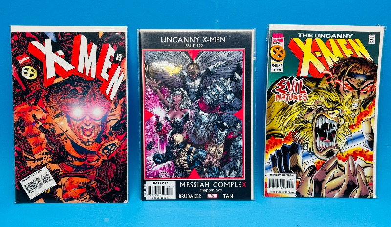 Photo 1 of 195011…3  X-men comics in plastic sleeves 
