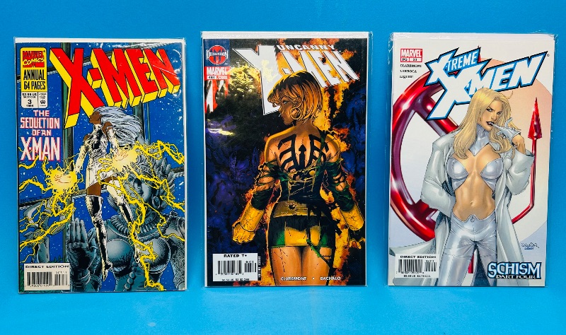 Photo 1 of 195021…3  X-men comics in plastic sleeves 
