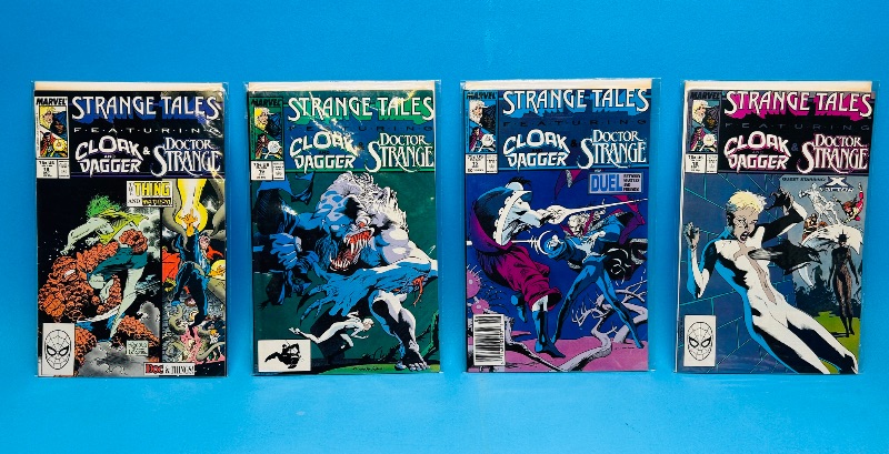 Photo 1 of 195027…4 vintage Strange Tales comics in plastic sleeves 