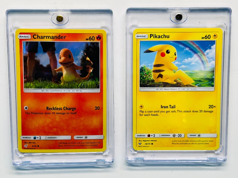 Photo 1 of 195030…2 Pokémon cards in plastic cases