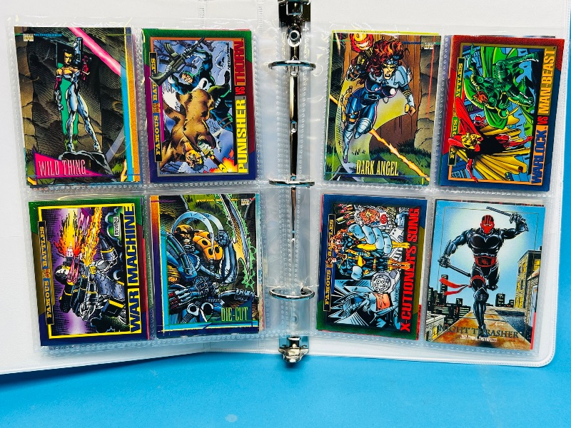 Photo 1 of 195055…final sale no returns/refunds-72 mixed Marvel cards in binder 
