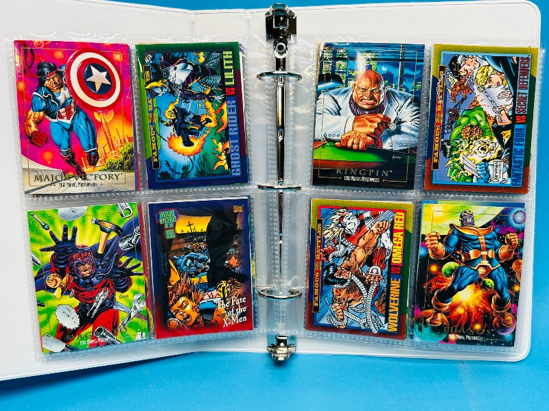 Photo 1 of 195055…final sale no returns/refunds-72 mixed Marvel cards in binder 