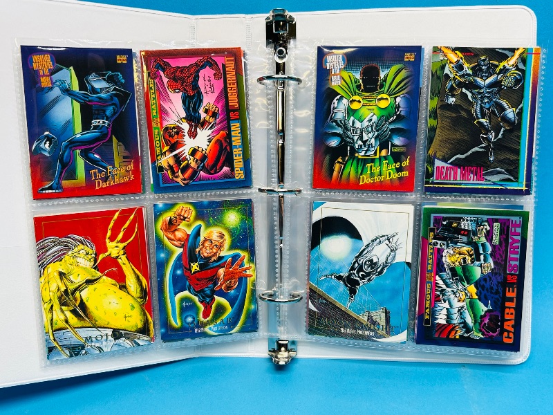 Photo 1 of 195055…final sale no returns/refunds-72 mixed Marvel cards in binder 