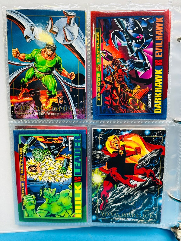 Photo 1 of 195055…final sale no returns/refunds-72 mixed Marvel cards in binder 