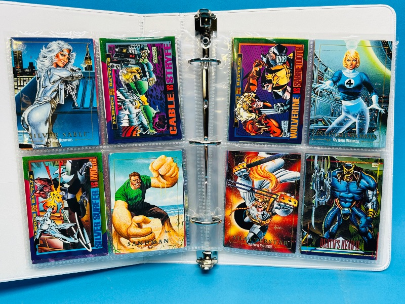 Photo 1 of 195055…final sale no returns/refunds-72 mixed Marvel cards in binder 