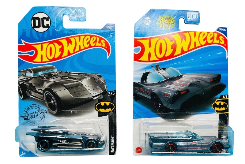 Photo 1 of 195058… 2 Batman hot wheels die cast cars 