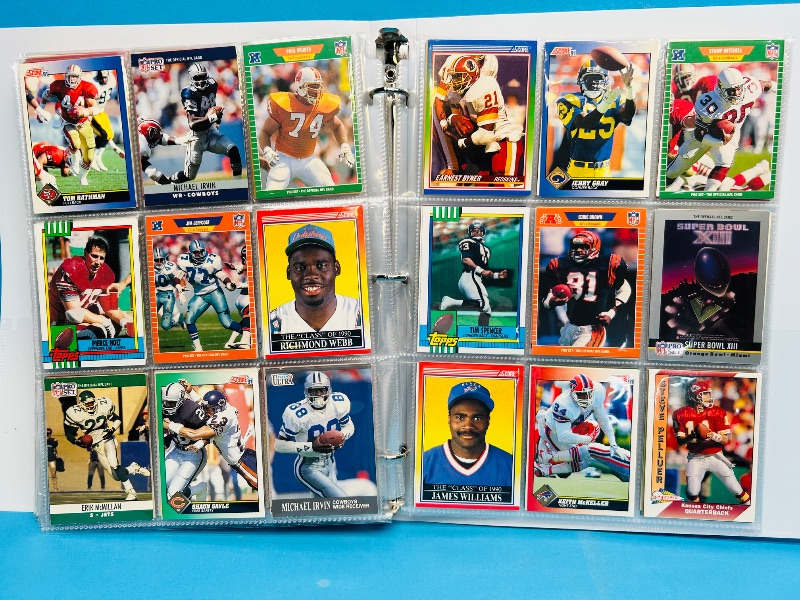 Photo 1 of 195065…final sale no returns/refunds-360 mixed football cards in binder 