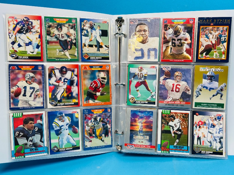Photo 1 of 195065…final sale no returns/refunds-360 mixed football cards in binder