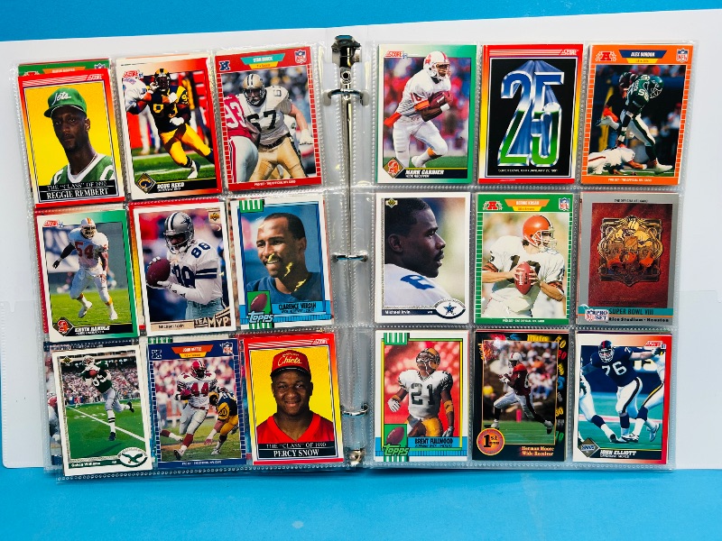 Photo 1 of 195065…final sale no returns/refunds-360 mixed football cards in binder 