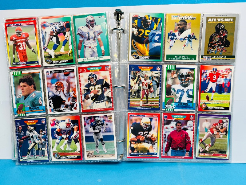 Photo 1 of 195065…final sale no returns/refunds-360 mixed football cards in binder 